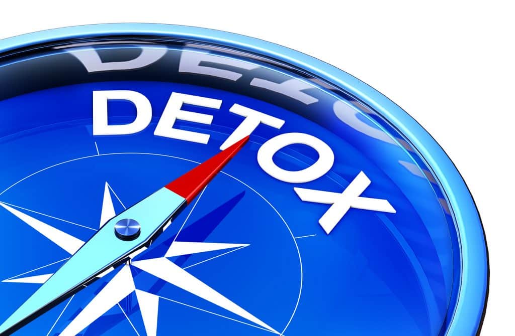 Detox on compas. Illustration for roxycontin addiction post