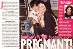 Lindsay Pregnant Star Magazine