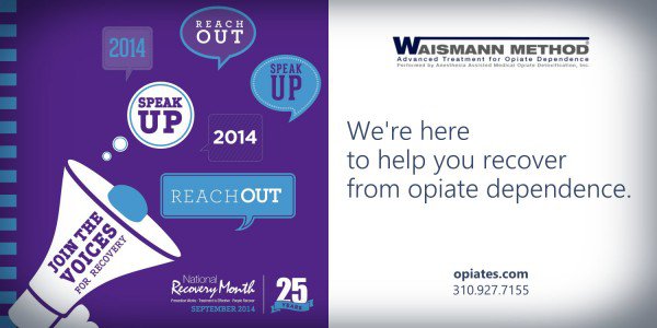 National recovery month promotion with waismann method