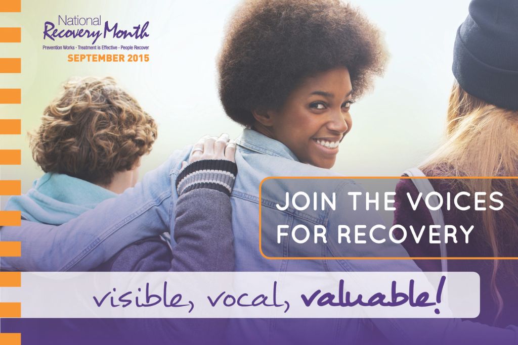 Flyer - Join the voices for recovery - visible - vocal - valuable