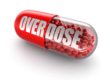 Pill Overdose. 3d Image with clipping path