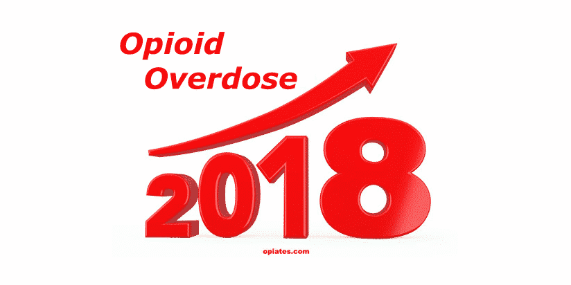 image depicting opioid overdose increase in 2018