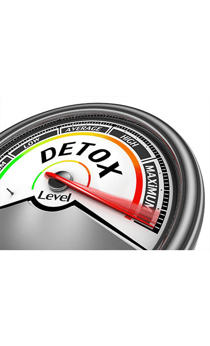 Rapid Drug Detox Rapid drug detox showm by detox level meter turned up to the maximum