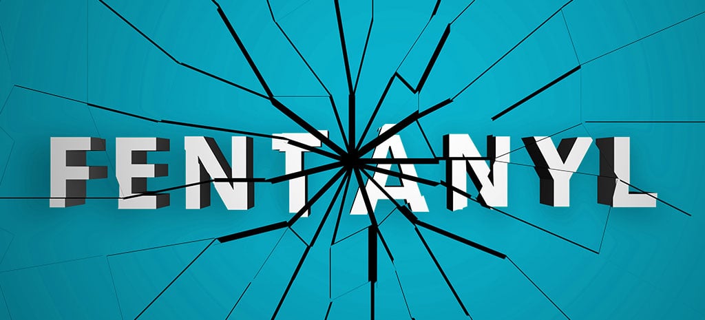 photo with fentanyl letters being shattered concept of fentanyl detox