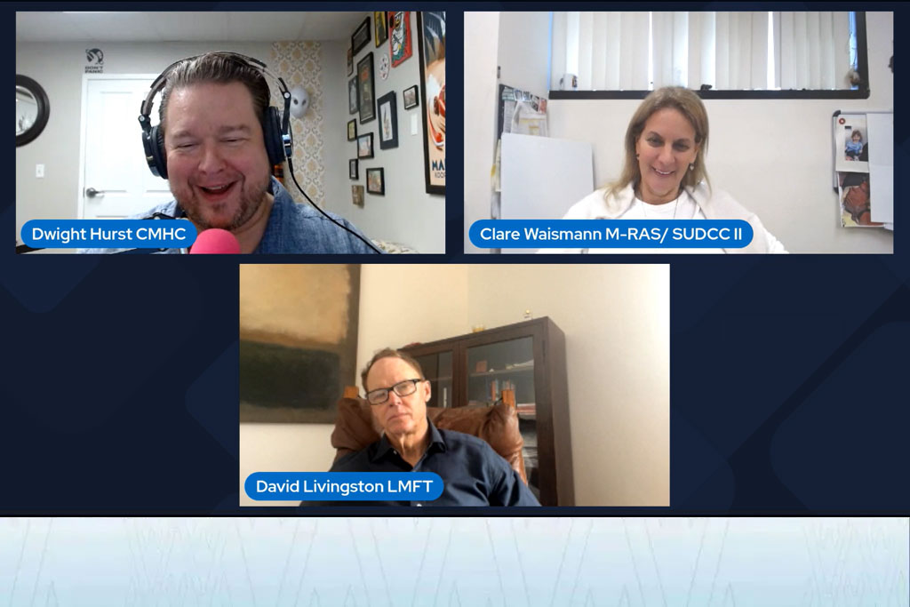 Screengrab of Waismann Method podcast hosts: Beyond Coping: Rethinking Mental Health, Healing, and Recovery